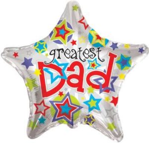 22" FATHERS DAY GREATEST DAD STAR-0