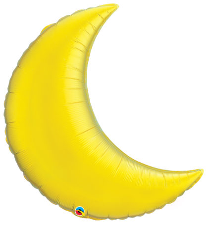 35" Citrine Yellow Crescent Moon-0