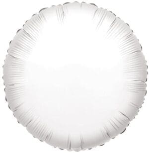 18" WHITE ROUND FOIL-0