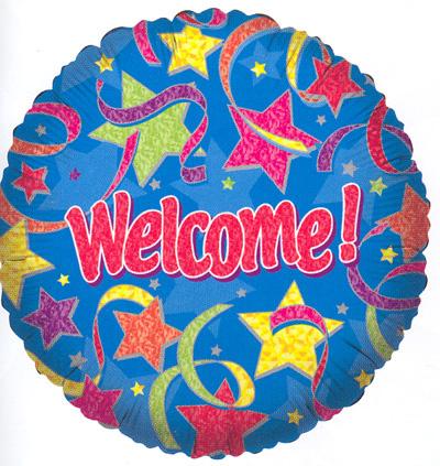 18" WELCOME STARS FOIL -0