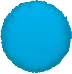 18" TURQUOISE BLUE ROUND FOIL-0