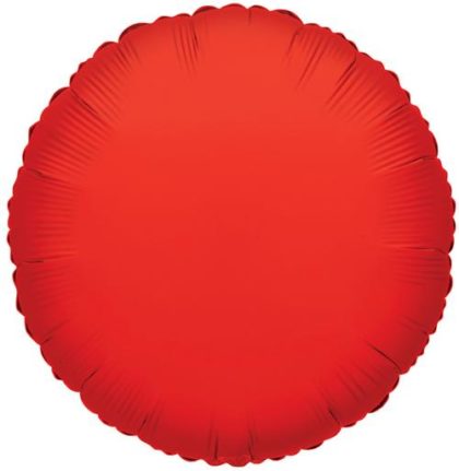 18" RED ROUND FOIL-0