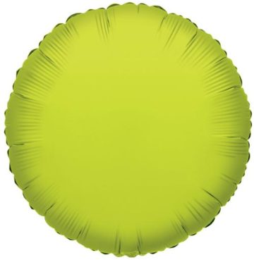 18" LIME GREEN ROUND FOIL-0