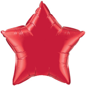 4" Ruby Red Star-0