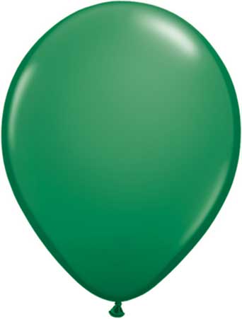 11" Green Qualatex Latex Balloons-0