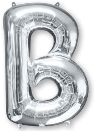 Letter B Silver
