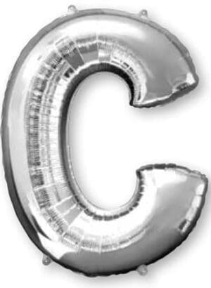 Letter C Silver