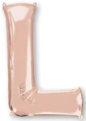 Letter L Rose Gold