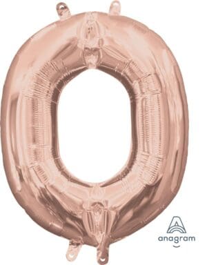 Letter O Rose Gold