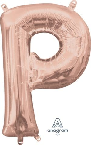 Letter P Rose Gold