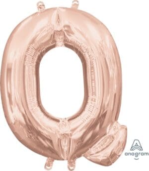 Letter Q Rose Gold