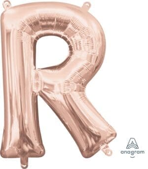 Letter R Rose Gold