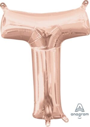 Letter T Rose gold
