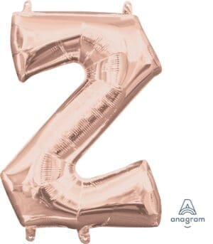 Letter Z Rose Gold