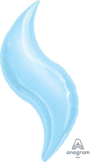 Pastel Blue Curves