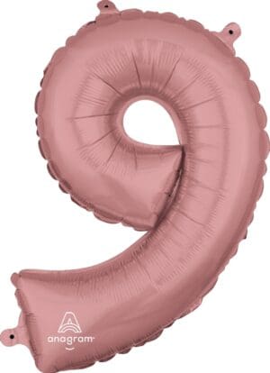 Number 9 Rose Gold