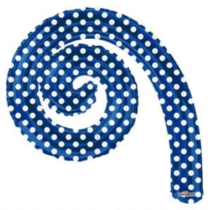 Kurly Spiral Blue Polka Dot scaled