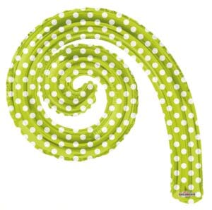 Kurly Spiral Kiwi Polka Dot scaled