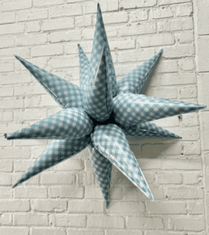 Starburst Blue Gingham