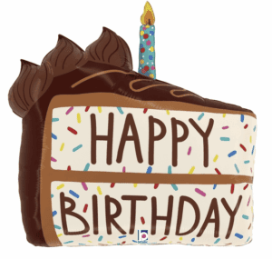 Birthday Cholocate Cake Slice