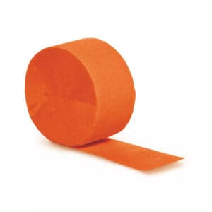 orange crepe streamer