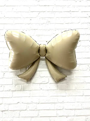 cream classic bow